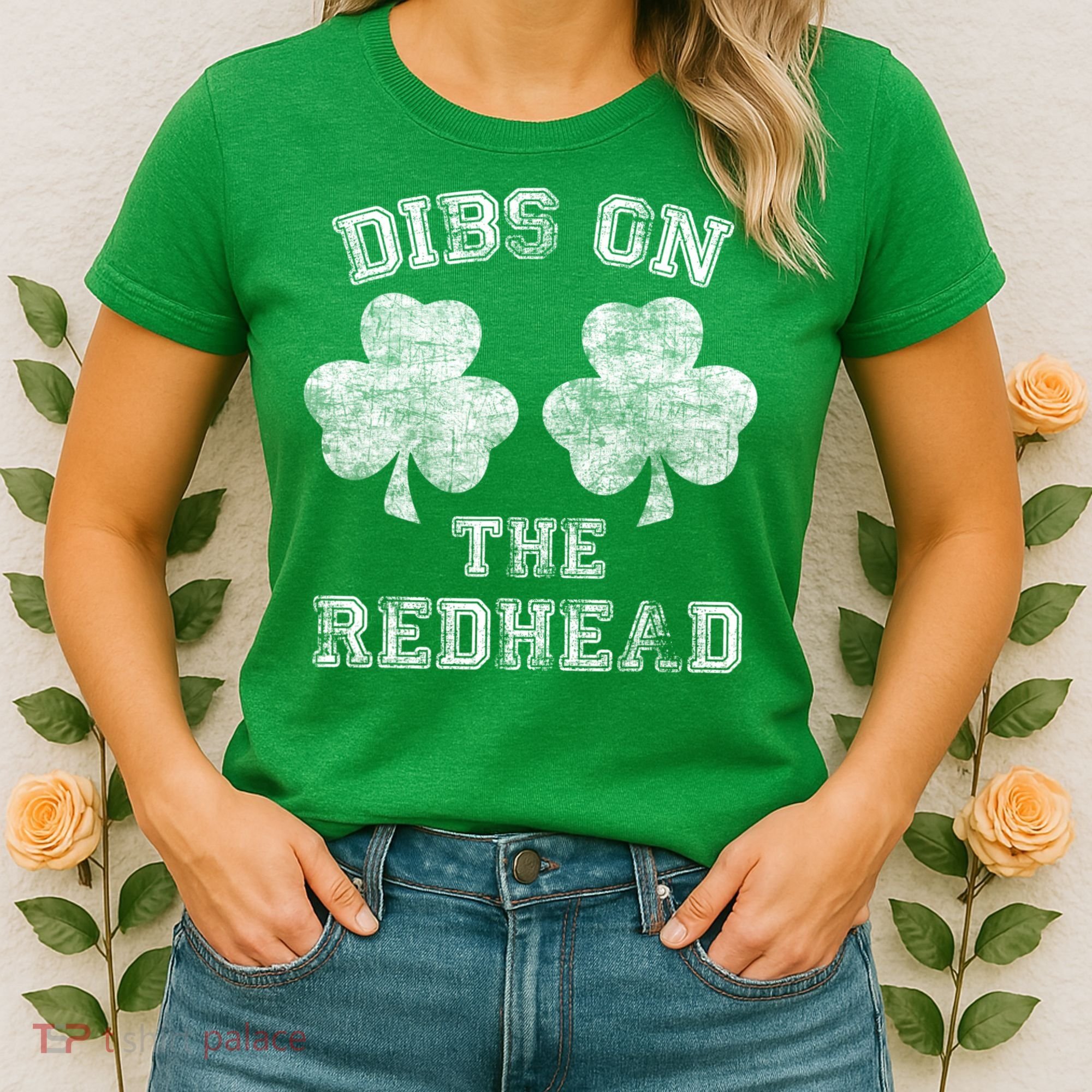 Funny Dibs On The Redhead For St Patricks Day Women's T-Shirt