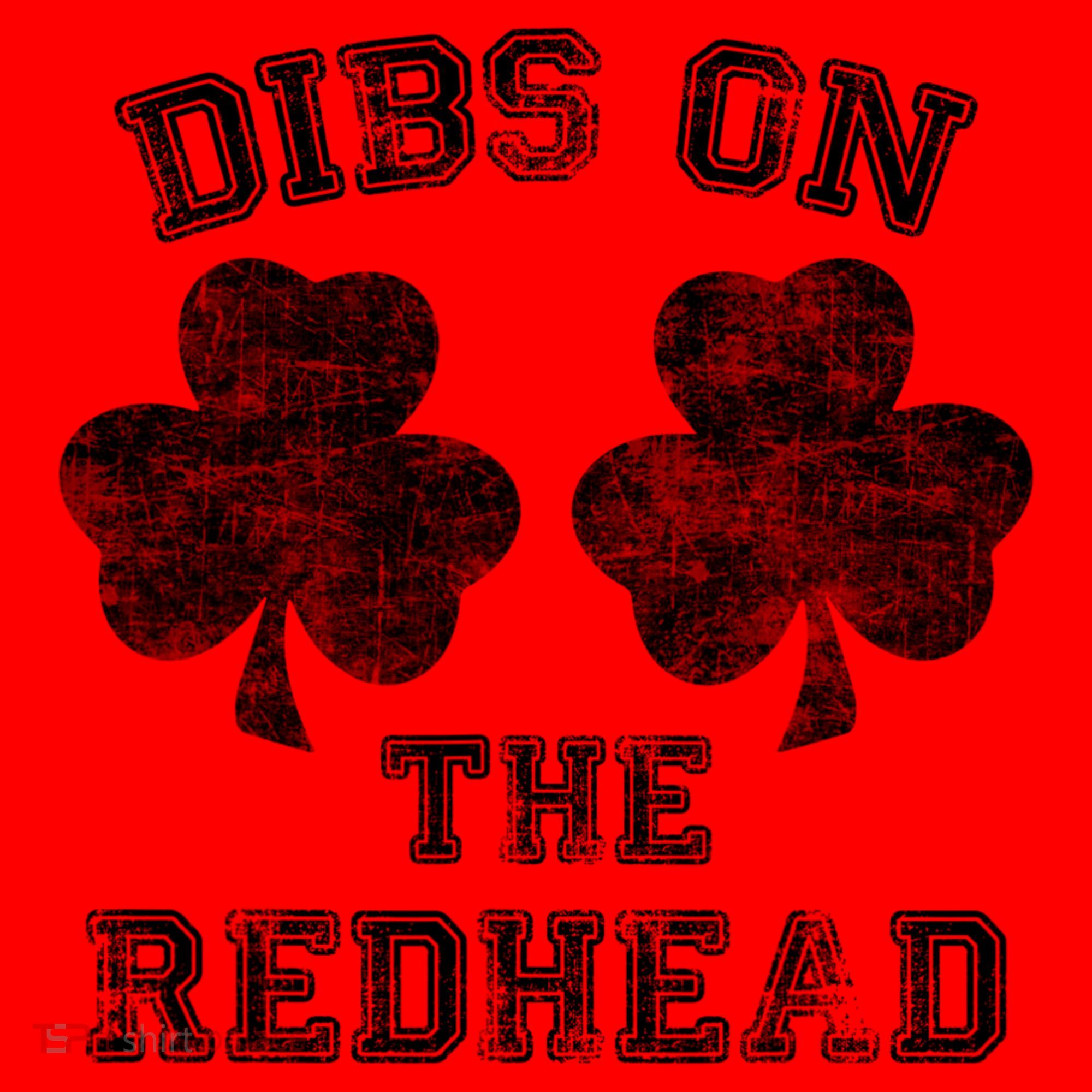 Funny Dibs On The Redhead For St Patricks Day Santa Hat