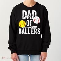 Funny Dad of Baseball and Softball Player Women's Sweatshirt thumb 0
