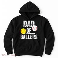 Funny Dad of Baseball and Softball Player Hoodie thumb 0