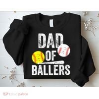 Funny Dad of Baseball and Softball Player Sweatshirt thumb 2