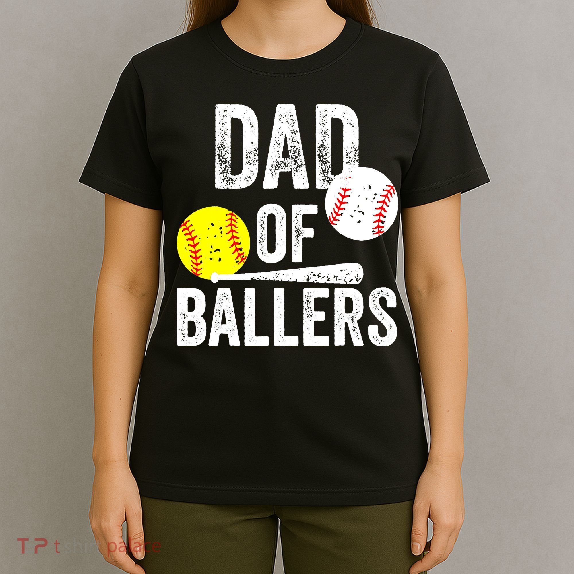 Funny Dad of Baseball and Softball Player T-Shirt