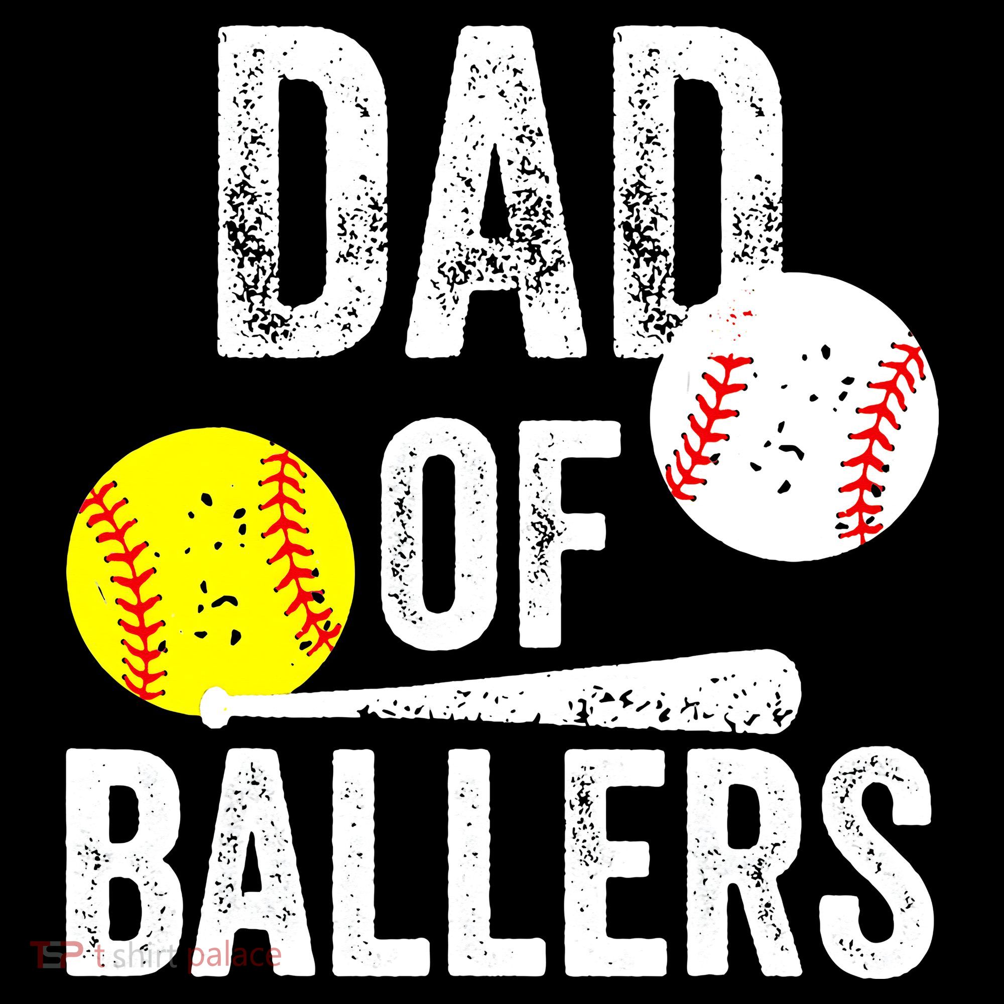 Funny Dad of Baseball and Softball Player T-Shirt