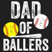 Funny Dad of Baseball and Softball Player Beanie thumb 2