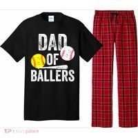 Funny Dad of Baseball and Softball Player Pajama Set thumb 0