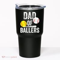 Funny Dad of Baseball and Softball Player Tumbler thumb 0
