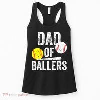 Funny Dad of Baseball and Softball Player Women's Tank Top thumb 0