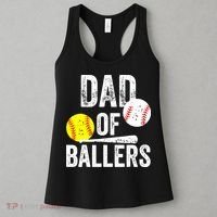 Funny Dad of Baseball and Softball Player Women's Tank Top thumb 3