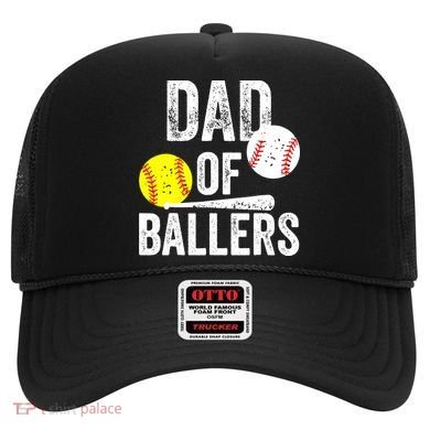 Funny Dad of Baseball and Softball Player Hat