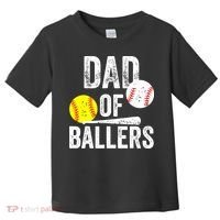 Funny Dad of Baseball and Softball Player Toddler T-Shirt thumb 0