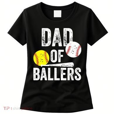Funny Dad of Baseball and Softball Player Women's T-Shirt