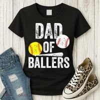Funny Dad of Baseball and Softball Player Women's T-Shirt thumb 3