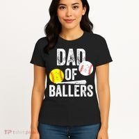 Funny Dad of Baseball and Softball Player Women's T-Shirt thumb 4