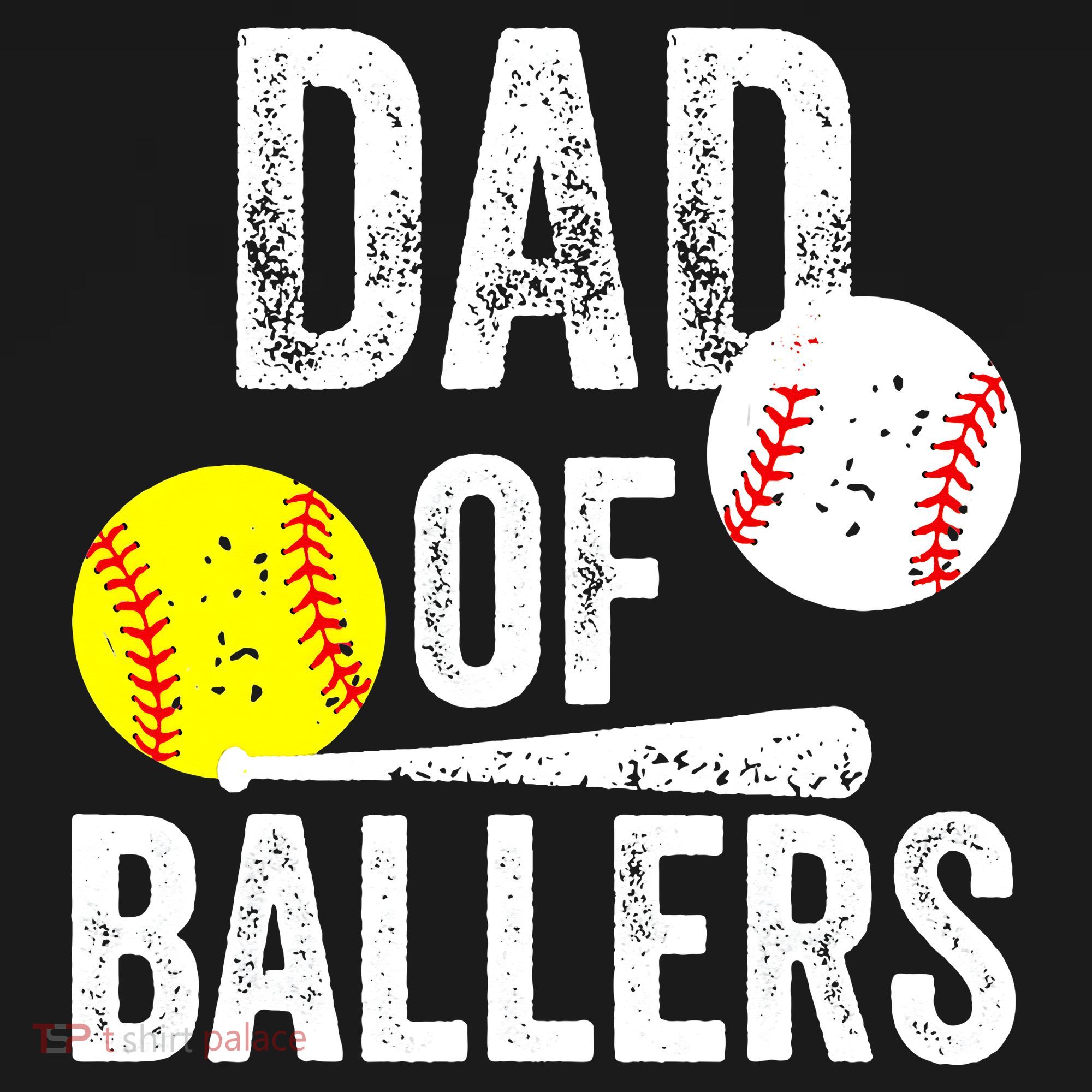 Funny Dad of Baseball and Softball Player Women's T-Shirt