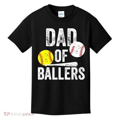 Funny Dad of Baseball and Softball Player Kids T-Shirt