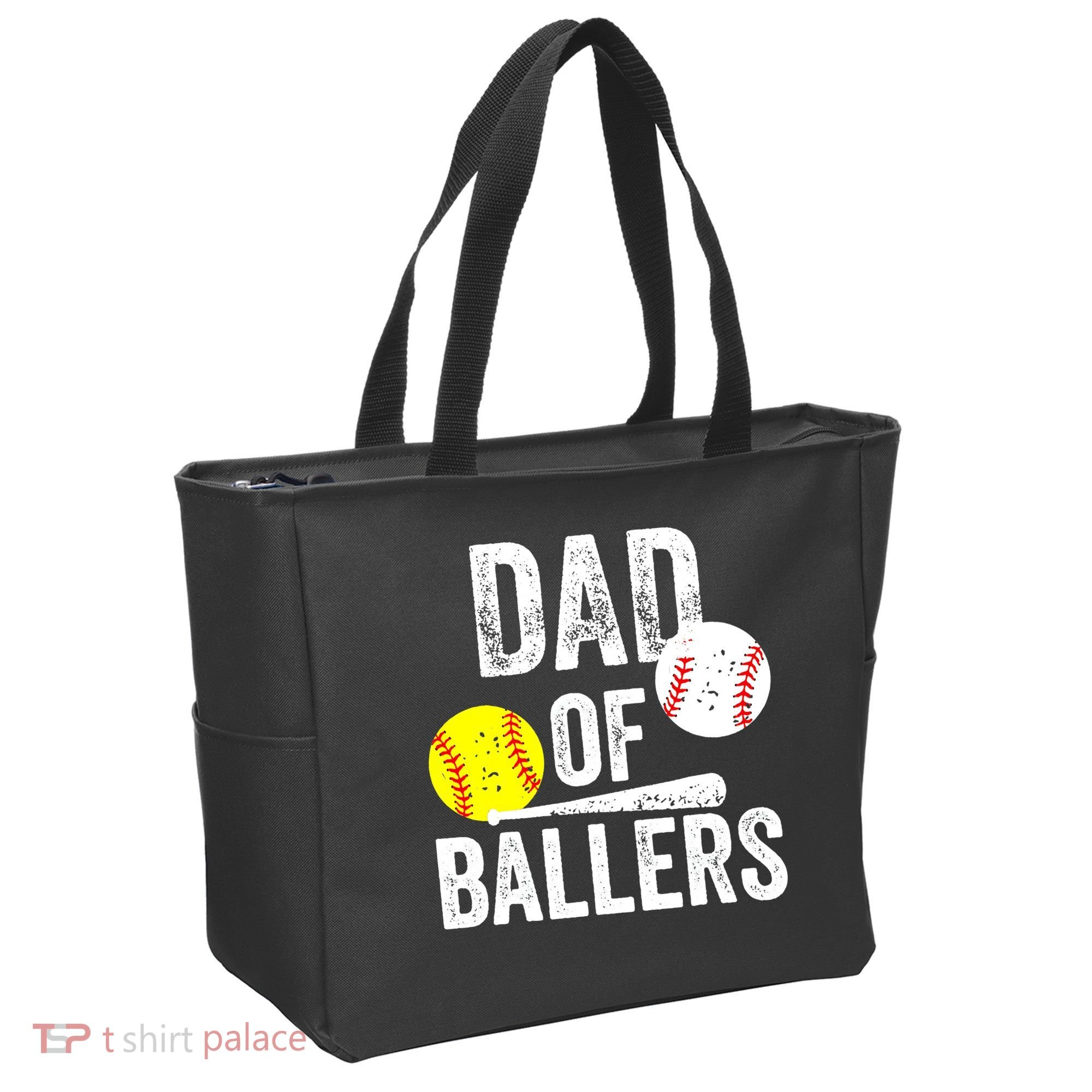 Funny Dad of Baseball and Softball Player Tote Bag