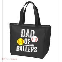 Funny Dad of Baseball and Softball Player Tote Bag thumb 3