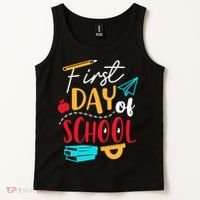 First Day Of School Cute Gift Tank Top thumb 2