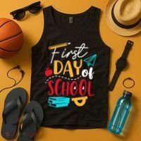 First Day Of School Cute Gift Tank Top thumb 4