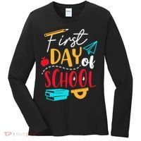 First Day Of School Cute Gift Women's Long Sleeve Shirt thumb 0