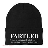 Fartled Definition Of A Fart Funny Beanie thumb 0