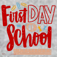 First Day Of School Cute Education The Baniff Cuffed Pom Beanie thumb 2