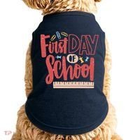 First Day Of School Cute Education Doggie Tank thumb 0
