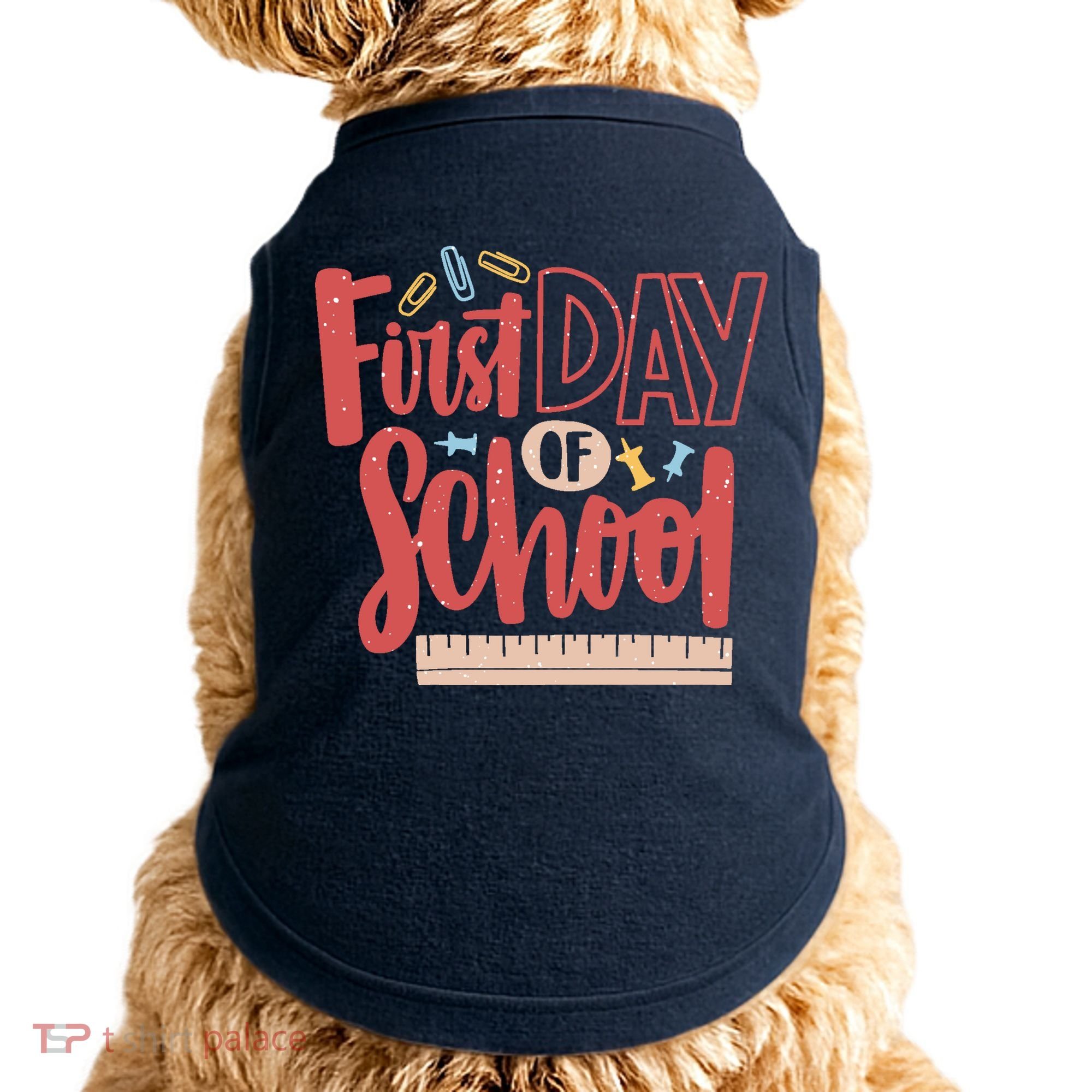 First Day Of School Cute Education Doggie Tank
