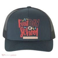 First Day Of School Cute Education Yupoong Adult 5-Panel Trucker Hat thumb 0