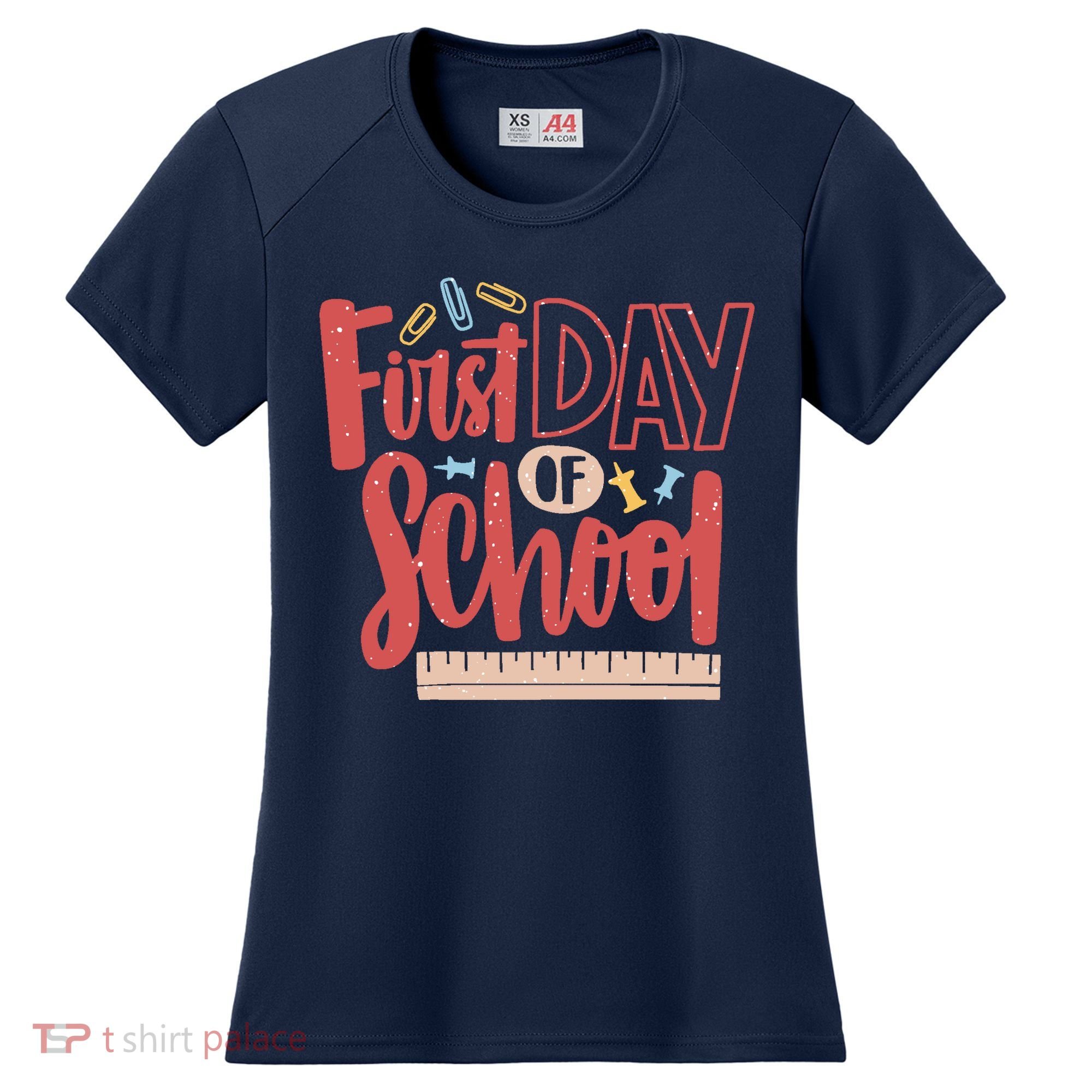 First Day Of School Cute Education Women's Cooling Performance Crew T-Shirt