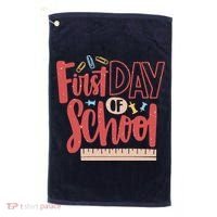 First Day Of School Cute Education Golf Towel thumb 0