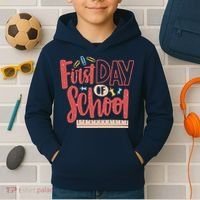 First Day Of School Cute Education Kids Hoodie thumb 2