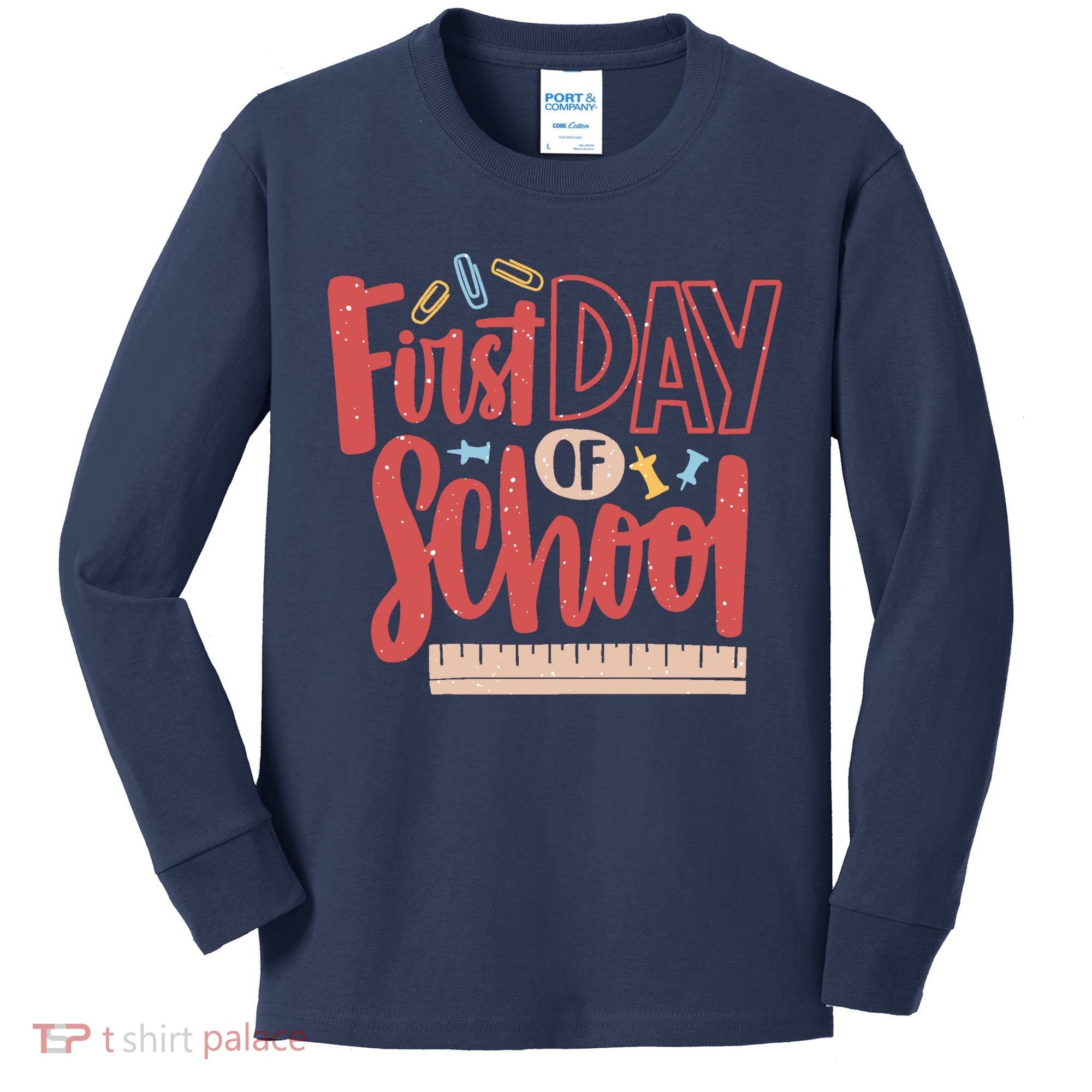 First Day Of School Cute Education Kids Long Sleeve Shirt