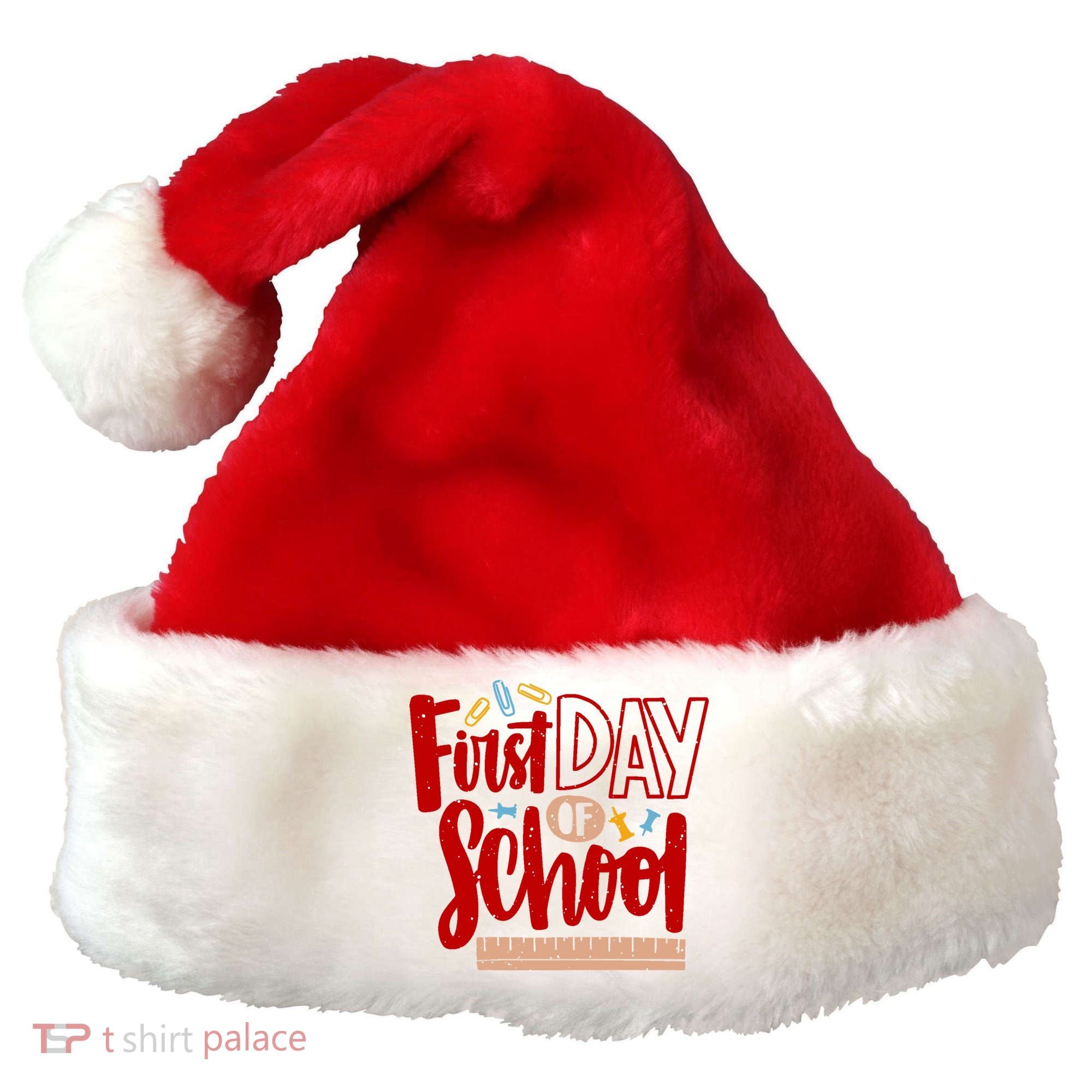 First Day Of School Cute Education Santa Hat