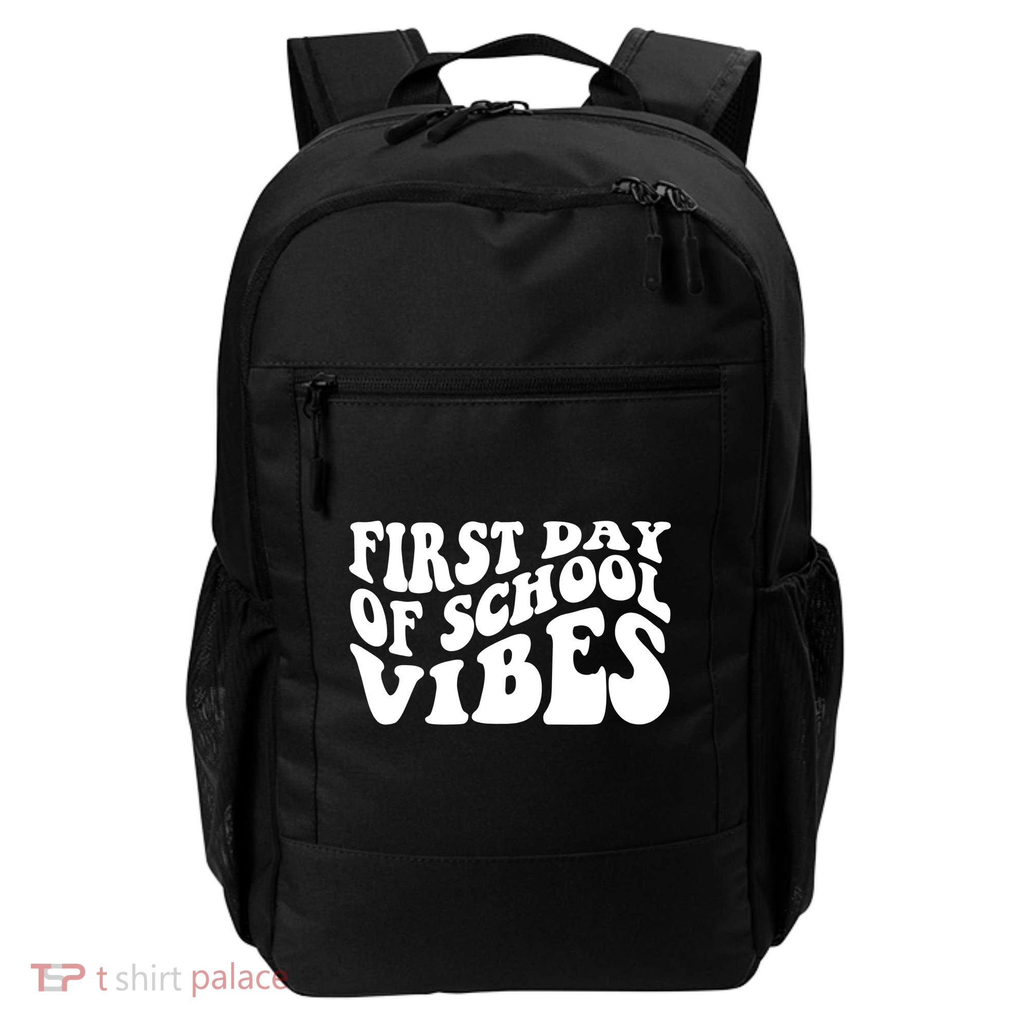 First Day Of School Vibes Retro Backpack