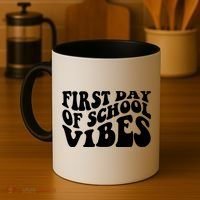 First Day Of School Vibes Retro Coffee Mug thumb 4