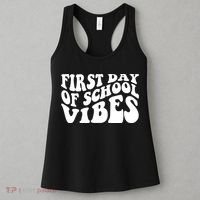First Day Of School Vibes Retro Women's Tank Top thumb 3