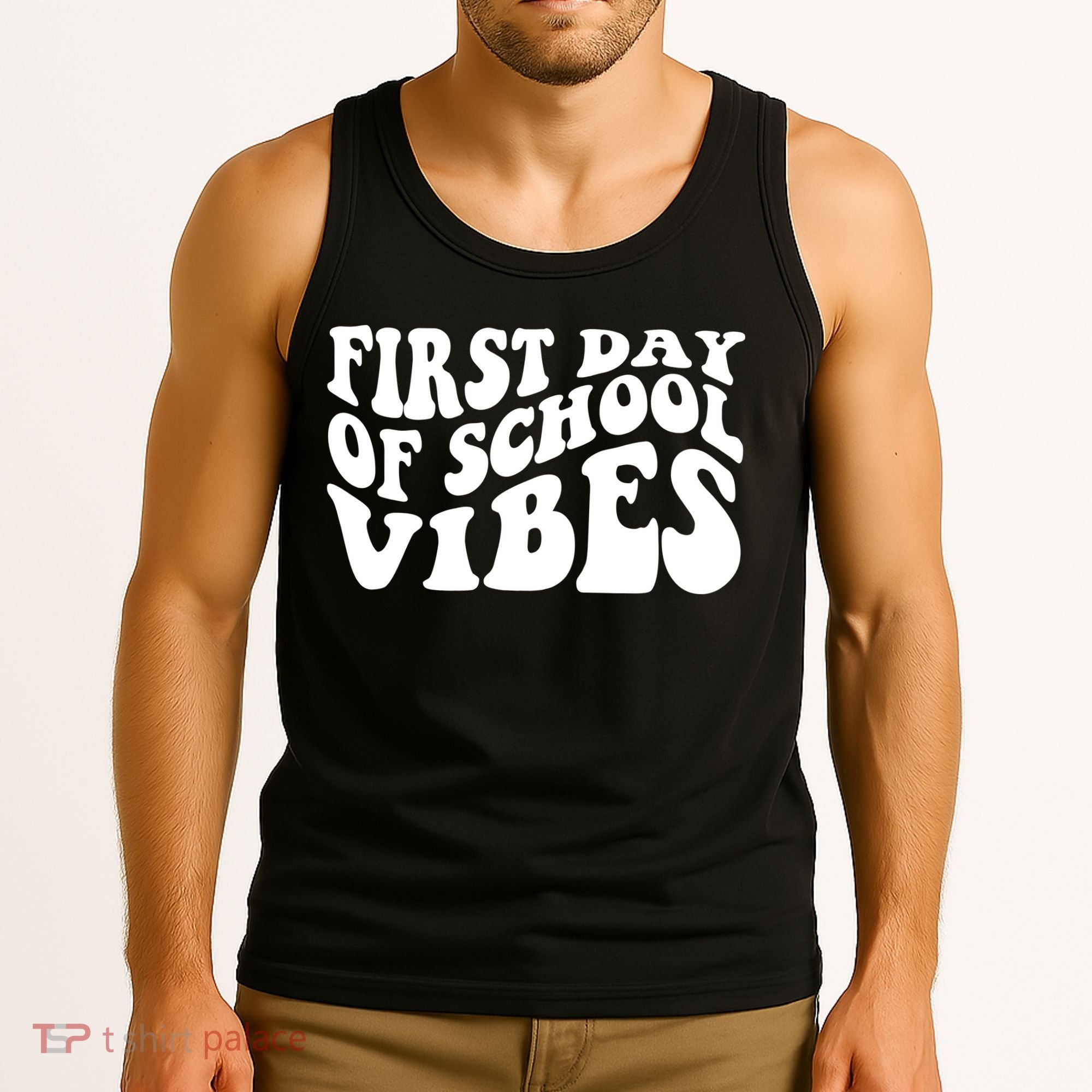First Day Of School Vibes Retro Tank Top
