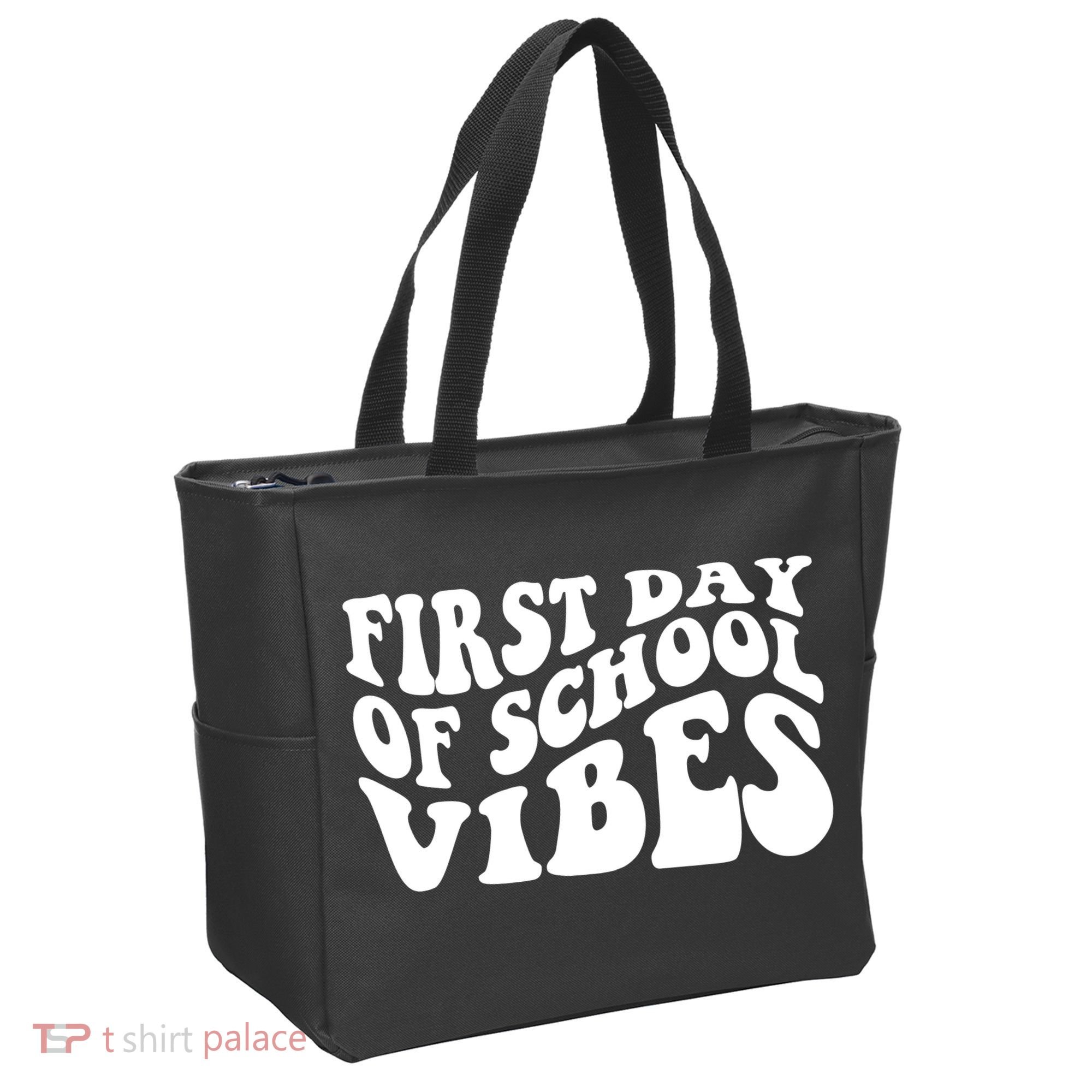First Day Of School Vibes Retro Tote Bag