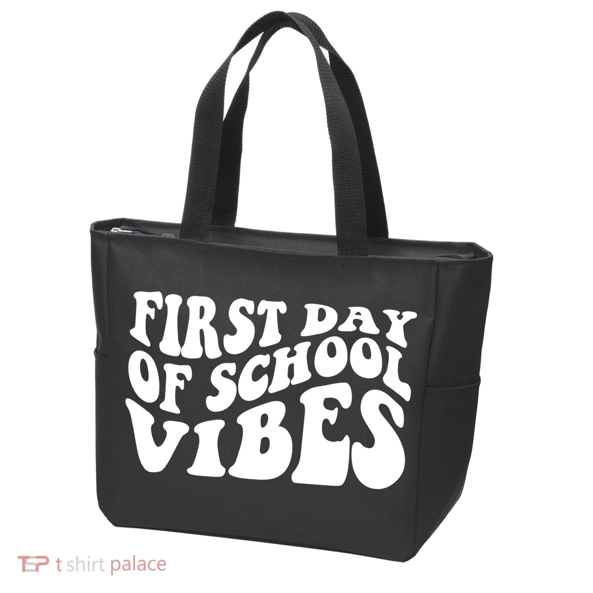 First Day Of School Vibes Retro Tote Bag