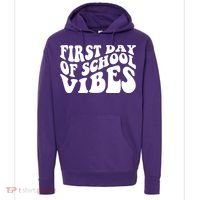 First Day Of School Vibes Retro Hoodie thumb 0