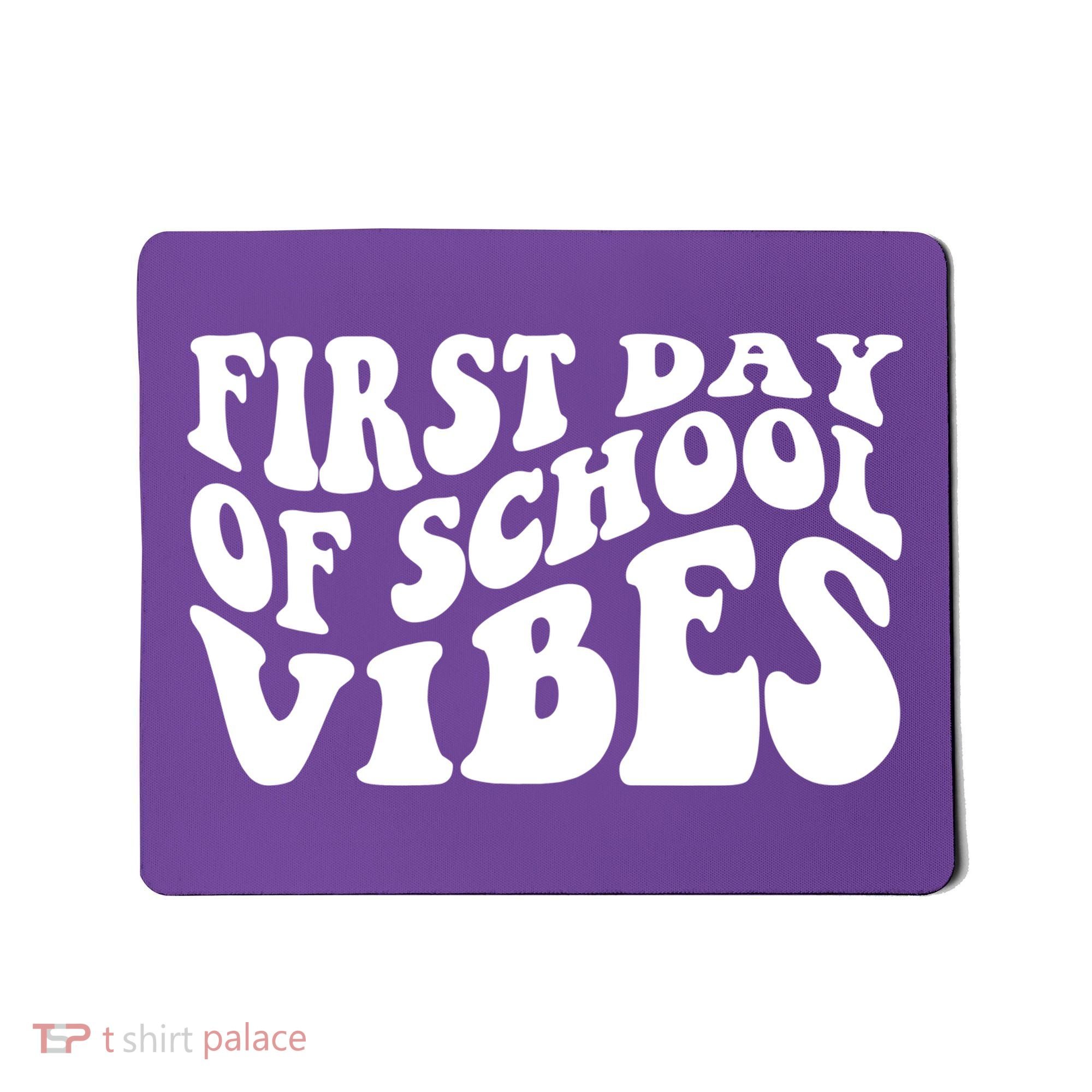 First Day Of School Vibes Retro Mousepad