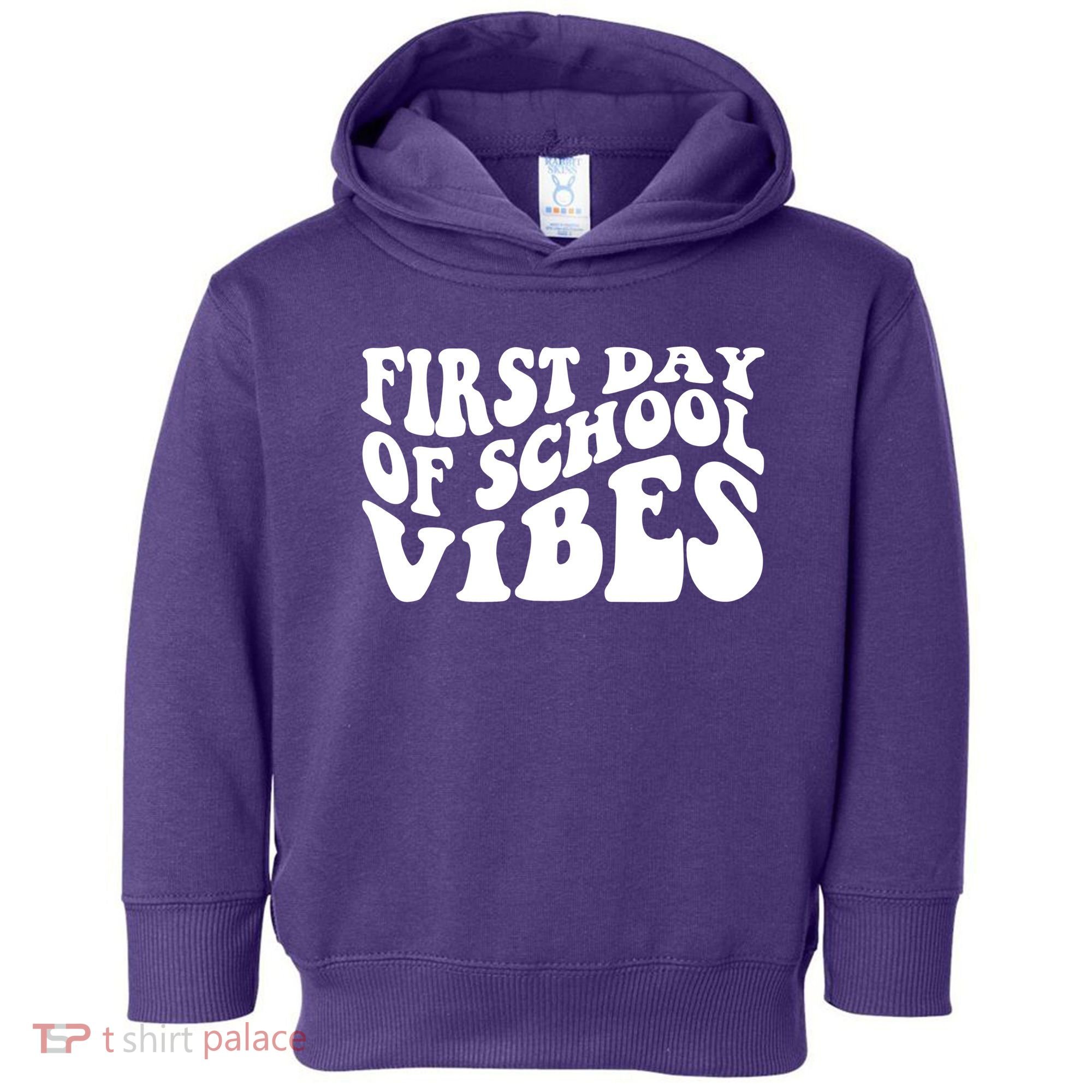First Day Of School Vibes Retro Toddler Hoodie