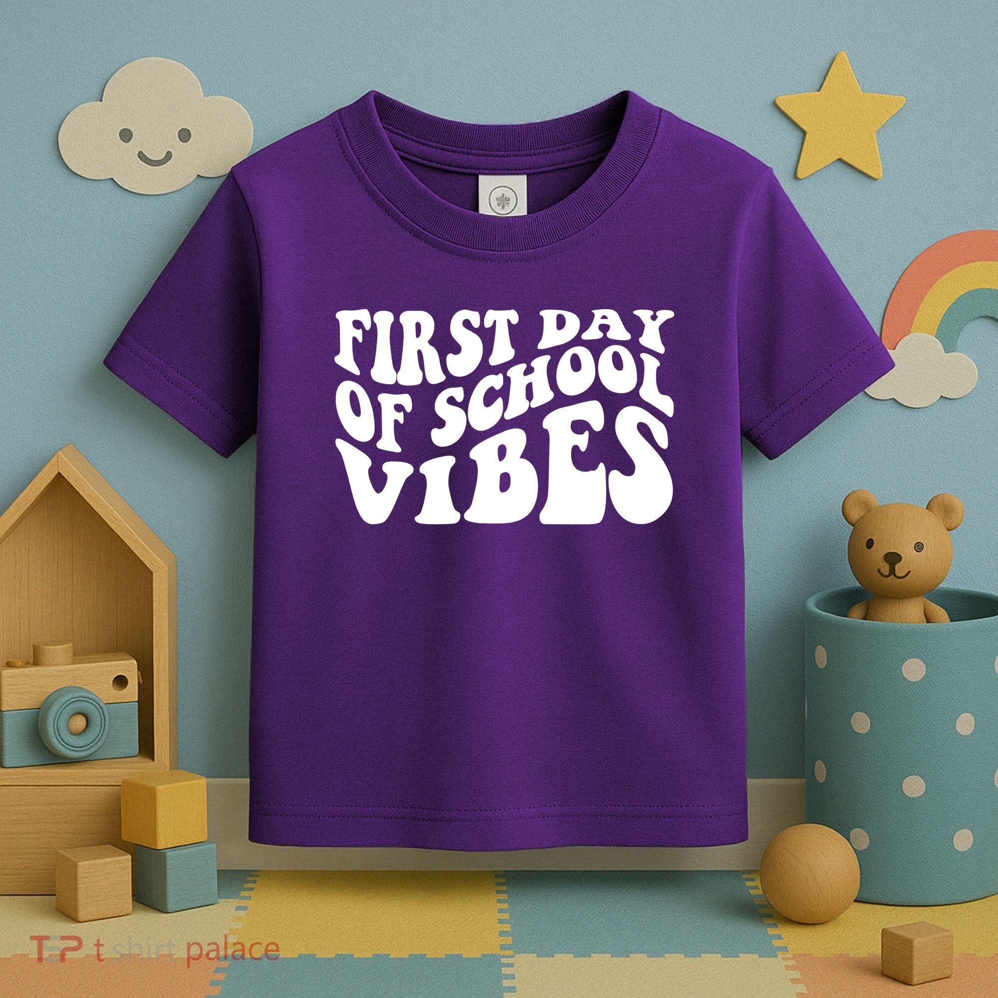 First Day Of School Vibes Retro Toddler T-Shirt