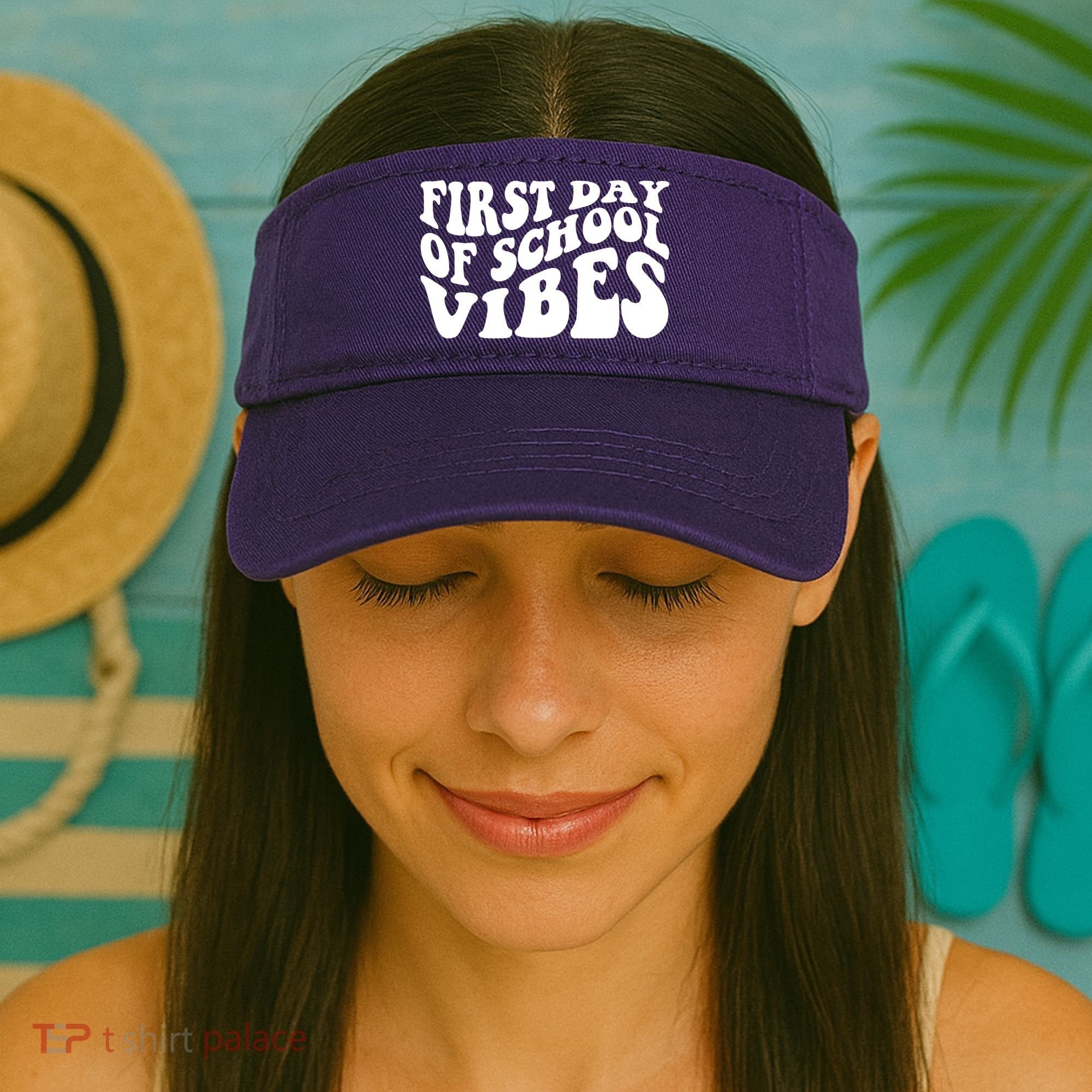 First Day Of School Vibes Retro Visor