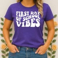 First Day Of School Vibes Retro Women's T-Shirt thumb 2