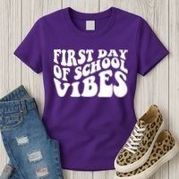 First Day Of School Vibes Retro Women's T-Shirt thumb 3
