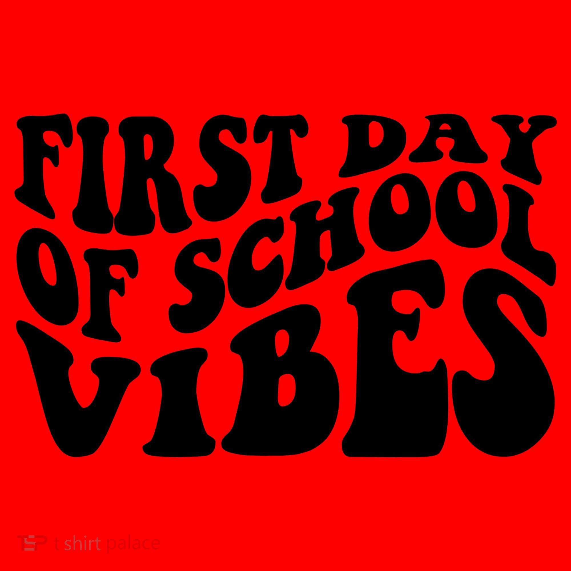 First Day Of School Vibes Retro Santa Hat