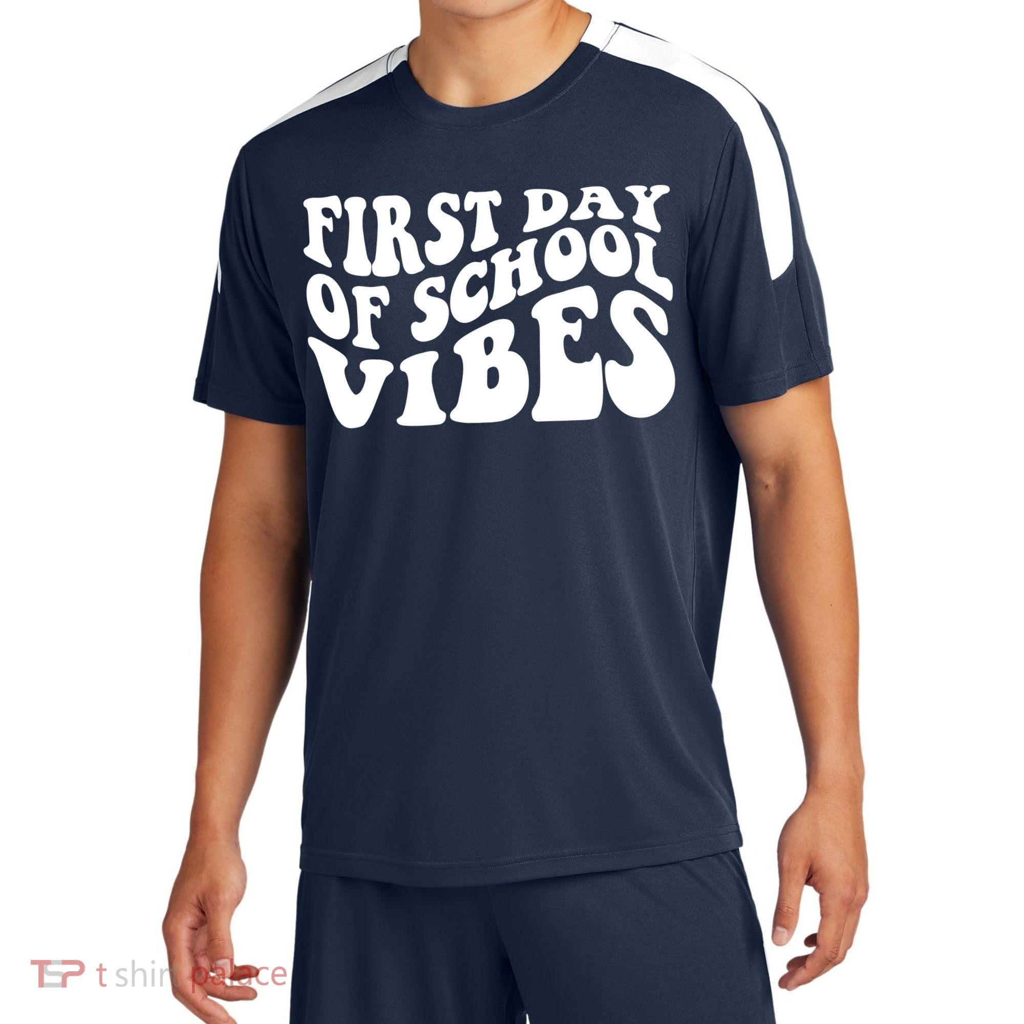 First Day Of School Vibes Retro Sport-Tek Competitor United Soccer Jersey