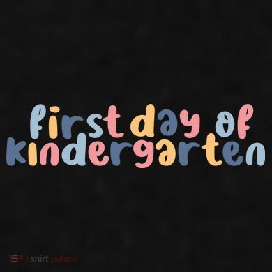 First Day Of Kindergarten Colorful Cute Ladies PosiCharge Tri-Blend Wicking Tank
